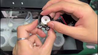 how to replace tube of white ink pump of ACHI A3 DTF printer dtfprinter [upl. by Muryh]