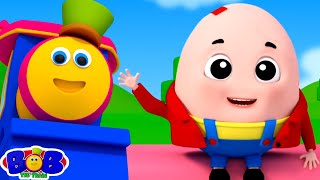 Humpty Dumpty amp More Nursery Rhymes for Kids BobTheTrain [upl. by Redep]