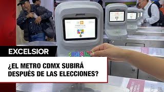 ¿Costo del Metro CDMX subirá después de las elecciones 2024 [upl. by Oirromed]