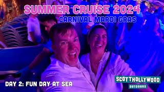 Carnival Mardi Gras Summer Cruise 2024  Fun Day at Sea [upl. by Freedman472]