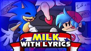 Milk WITH LYRICS SonicEXE Lyrical Cover Ft bigman23 [upl. by Gem]