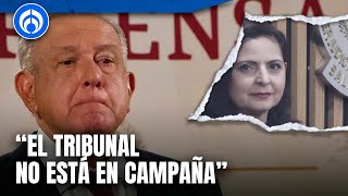 Magistrada presidenta del TEPJF responde a las críticas de AMLO [upl. by Erimahs]