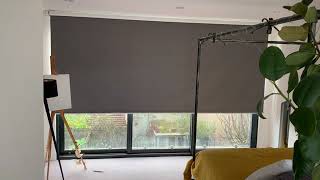 Extra wide electric roller blind Aquarius Blinds [upl. by Evangeline]