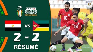 Résumé du Match Egypte 22 Mozambique  Coupe dAfrique des Nations 2023 [upl. by Mihcaoj546]