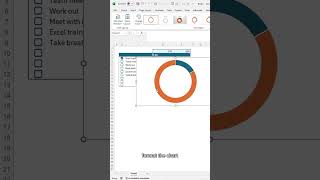 How to create checkbox donut chart excel [upl. by Ane]