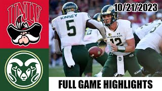 UNLV Rebels vs Colorado State Rams FULL GAME HIGHLIGHTS  NCAAF 2023  College Football [upl. by Tompkins]