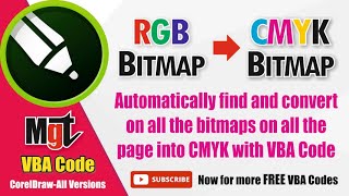 Convert RGB Bitmap to CMYK Mode in CorelDRAW  Convert All Bitmaps on all the pages RGB to CMYK Mode [upl. by Disraeli563]