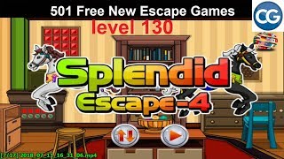 Walkthrough 501 Free New Escape Games level 130  Splendid escape 4  Complete Game [upl. by Acirat665]