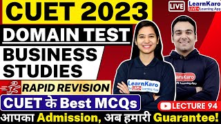 CUET 2023 Business Studies  Top 50 MCQs  Rapid Revision Series [upl. by Lenna]