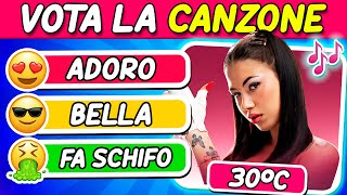 VOTA LA CANZONE  Tier List Canzoni Italiane 🇮🇹🎵  Quiz Cantanti Italiani [upl. by Luhar855]