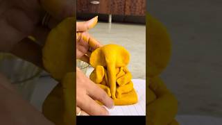 Eco Friendly Ganesh  Ganesh Idol Making at home 🙏🏻 shortsfeed ganeshchaturthi vinayakachavithi [upl. by Liew]