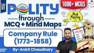 UPSC Polity through MCQ amp Mind Maps  Company Rule 17731858  Lec 1  StudyIQ [upl. by Earley701]