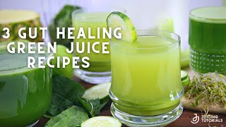 3 Green Juice Recipes for Gut Health [upl. by Brockie]