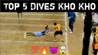 Top 5 Dives in Kho Kho [upl. by Eitsud]