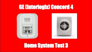 GE Interlogix Concord 4 Home System Test 3 [upl. by Koblick]