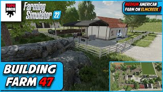 FS22 Farm Build  Building Medium American Farm on Elmcreek  Farming Simulator 22  47 [upl. by Einnalem]