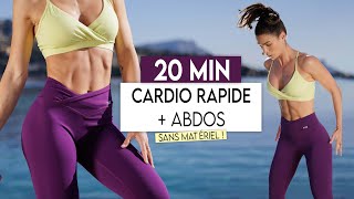 20MIN CARDIO BRÛLE GRAISSES  VENTRE PLAT amp DÉSSINÉ  Sans matériel rapide intense  Sissy MUA [upl. by Eam]