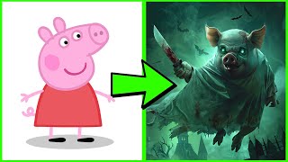 PEPPA PIG All Characters as GHOSTS 2024 [upl. by Hospers]