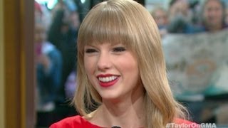 Taylor Swift GMA Interview 2012 Star on New Album Red Hit Single Never Getting Back Together [upl. by Bunow855]