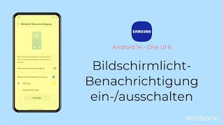 BildschirmlichtBenachrichtigung einschalten oder ausschalten  Samsung Android 14  One UI 6 [upl. by Rigdon]