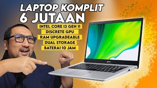 Murah 6 Jutaan Core i3 GPU Mudah Upgrade Review Acer Aspire 5 Slim A51454G32GF [upl. by Telocin]