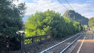 ATTENZIONE TRENO IN TRANSITO STA ARRIVANDO IL SUPER MERCI VENLO  MORTARA a Caldè [upl. by Redfield811]