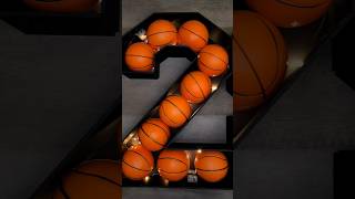 Basketball Themed Number Marquees Dollar Tree DIY🏀 [upl. by Assiruam]