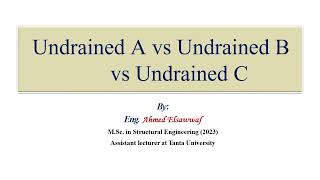 23 Undrained A vs Undrained B vs Undrained C [upl. by Geraldina]