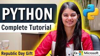 Python Tutorial for Beginners Full Course at shradhaKD  Republic Day Gift [upl. by Nevuer]