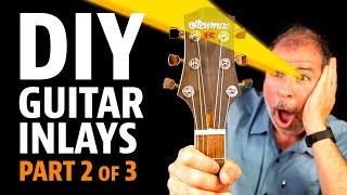 How To Inlay a Guitar Headstock  With Master Inlay Artist Craig Lavin Episode 2 [upl. by Cavit]