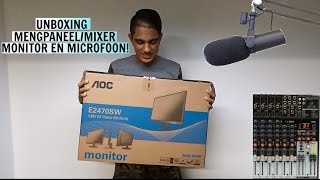 UNBOXING MENGPANEELMIXER MONITOR EN MICROFOON  SHIVAM [upl. by Lorien]