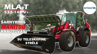 MANITOU šarnyrinis krautuvas su teleskopine strėle – MLAT 533145 V pristatymas [upl. by Thebazile181]