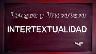 INTERTEXTUALIDAD [upl. by Emarie]