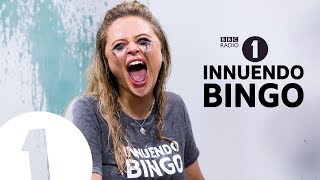 quotThe ball flicked De Kocks helmetquot Emily Atack GETS WET on Innuendo Bingo [upl. by Nuyh]