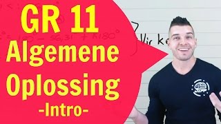 Gr 11 Wiskunde  Trigonometrie  Algemene Oplossing Intro [upl. by Sirej]