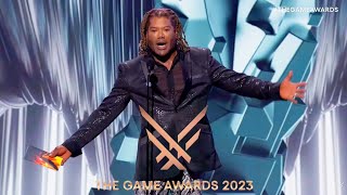 CHRISTOPHER JUDGE FULL SPEECH AT GAME AWARDS 2023 [upl. by Notgnilra]