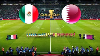 MEXICO vs QATAR  CONCACAF GOLD CUP 2023 [upl. by Nnylaf]