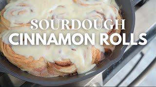 Cozy Baking  Make These Cinnamon Rolls  SOURDOUGH RECIPE [upl. by Ameerahs325]