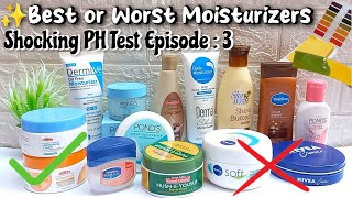 Famous moisturizer brands failed ph test 🤯  best moisturizer for face  Ph test of moisturizerlive [upl. by Enelyaj535]