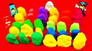 30 Surprise Eggs PlayDoh Kinder Surprise Cars 2 Spongebob Hello Kitty Sanrio LPS Toy Disney Pixar [upl. by Airom]