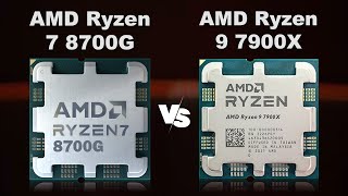 AMD Ryzen 7 8700G vs AMD Ryzen 9 7900X  CPU  Gaming [upl. by Ettevahs]