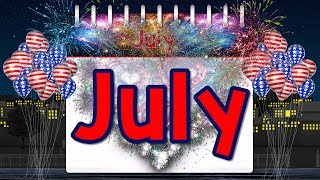 July  Fun Calendar Song for Kids  Month of the Year  Jack Hartmann [upl. by Amjan]