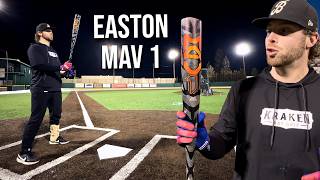 Hitting with the 2024 Easton Mav 1  BBCOR Baseball Bat Review [upl. by Am]