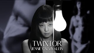 SLOWMO Twixtor Jennie Calvin Klein photoshoot advertising clips for edits 2k 4k blackpink [upl. by Theran]