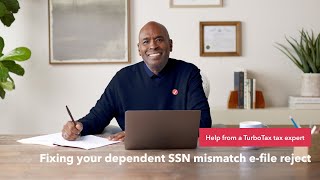 How to fix your dependents Social Security number mismatch efile reject  TurboTax Support Video [upl. by Elockcin]