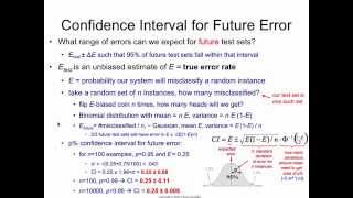 Overfitting 3 confidence interval for error [upl. by Malony]