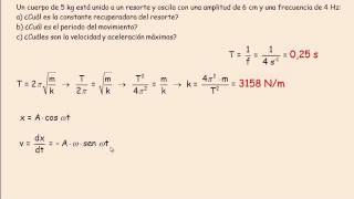 Aplicación del Movimiento Armónico Simple [upl. by Inalak]