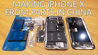 Making iPhone X From Parts In China For FUN 📱😱😲 [upl. by Aihsot]