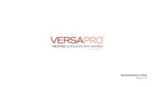 VersaPro™ Heated Sunless Spa Series™ Demonstration Video [upl. by Keheley609]