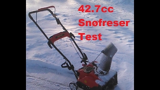 Meec Snøfreser 427cc Test [upl. by Nekcerb]